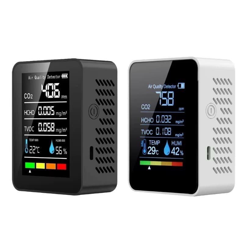 Monitor De Qualidade Do Ar Co2 Temperatura Umidade Hcho Tvoc