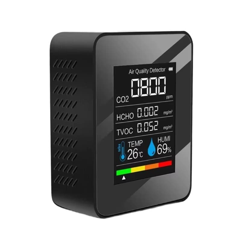 Monitor Qualidade do Ar – CO₂, Temperatura, Umidade, HCHO, TVOC – Envio Imediato