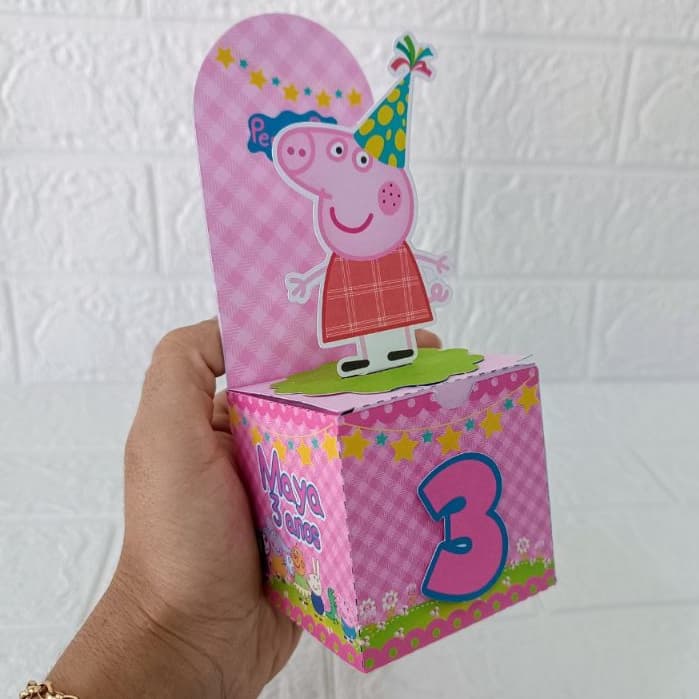 Caixa Cenario Peppa Pig | Personalizados | Lembrancinhas | Festa infantil | Aniversário