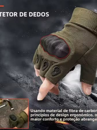 Luvas Táticas Resistente  Anti-Skid Men's Para SWAT Militar/Combate/Paintball Com Respirável Para Esportes Ar Livre