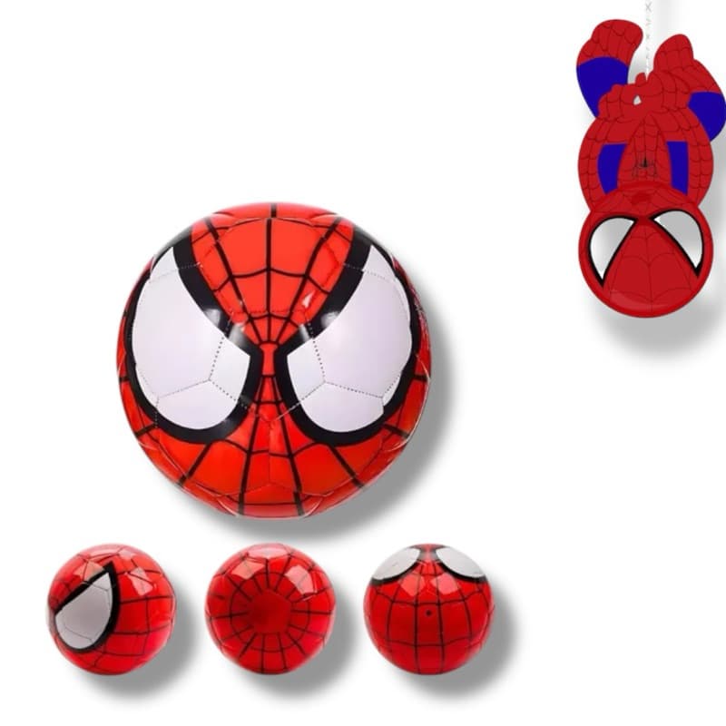 Bola De Futebol Homem Aranha Personagem Cores Praia Piscina Spider Man Infantil Rosto