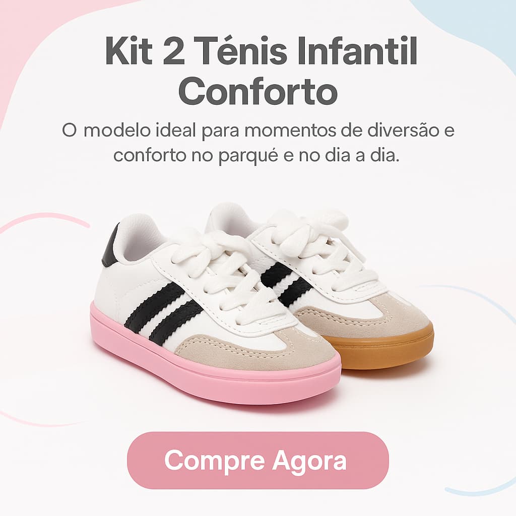Kit 2 Tênis Baby Sambinha Unissex  Conforto e Estilo 20 ao 27 – garanta já o Sambinha do seu bebê!