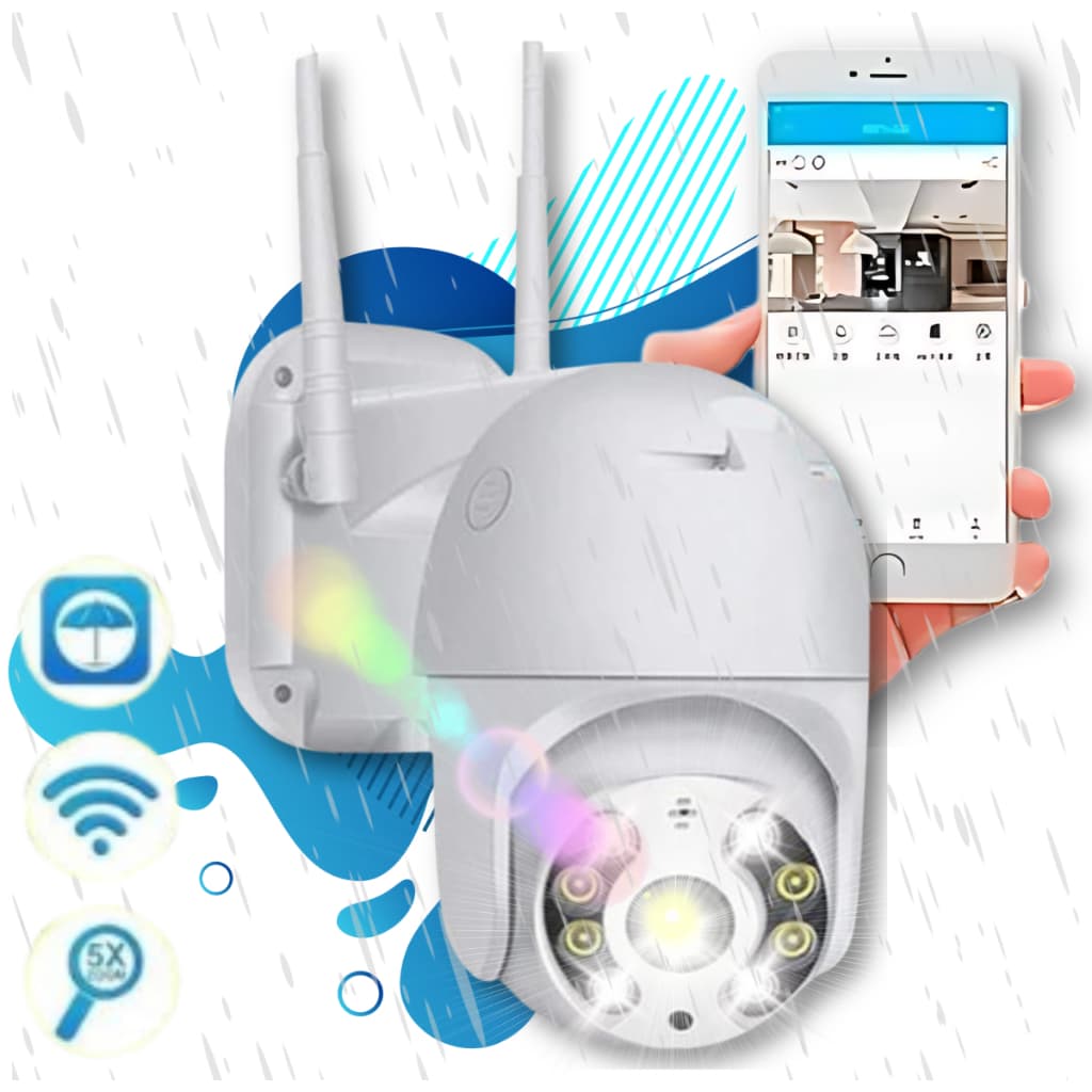 Câmera A8 De Segurança Wi-fi Prova D'água Hd Infravermelho Smart IP Alarme Sensor De Movimento