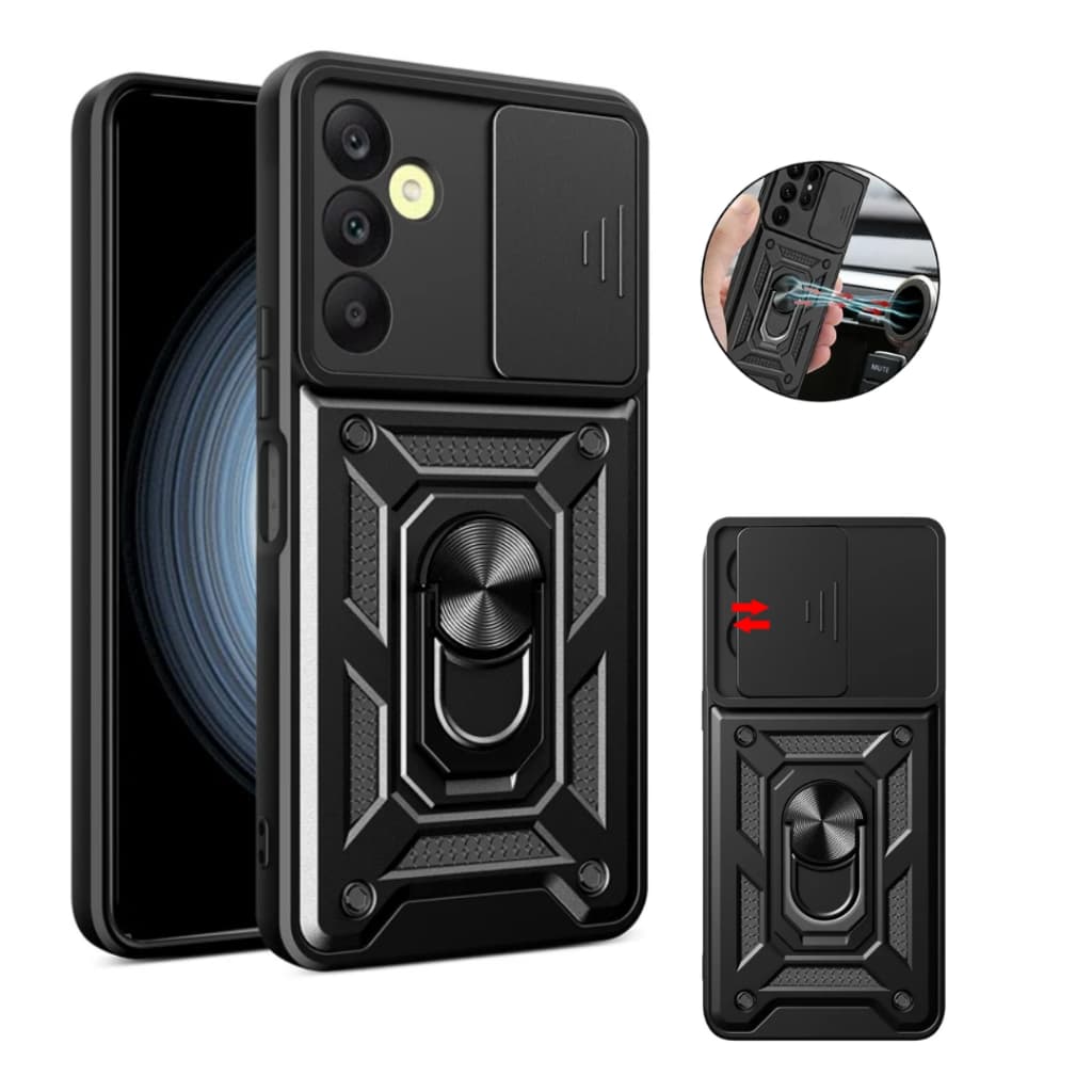 Capa Capinha Proteção Nível Militar C/ Suporte e Proteção de Câmera Para Samsung Galaxy S24 Plus