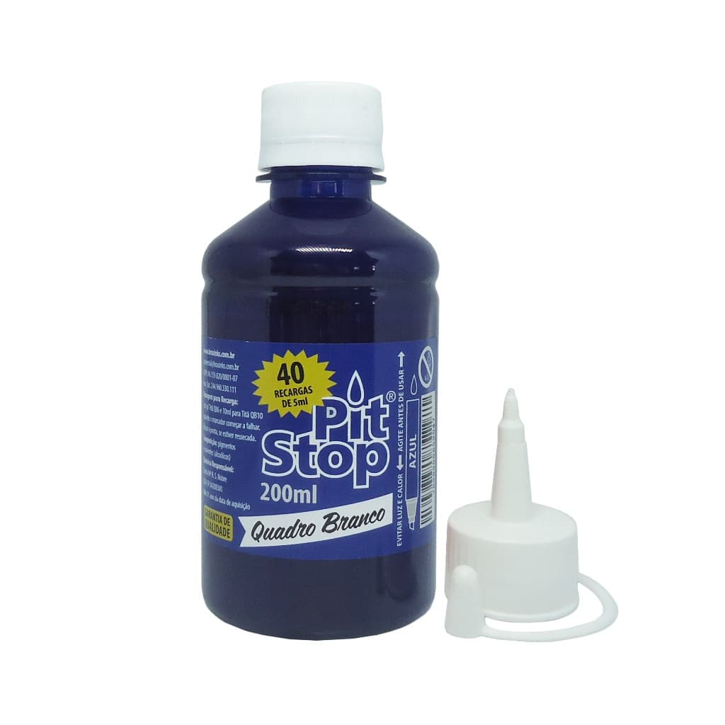 Tinta para pincel marcador de quadro branco 200ml (PIT STOP)