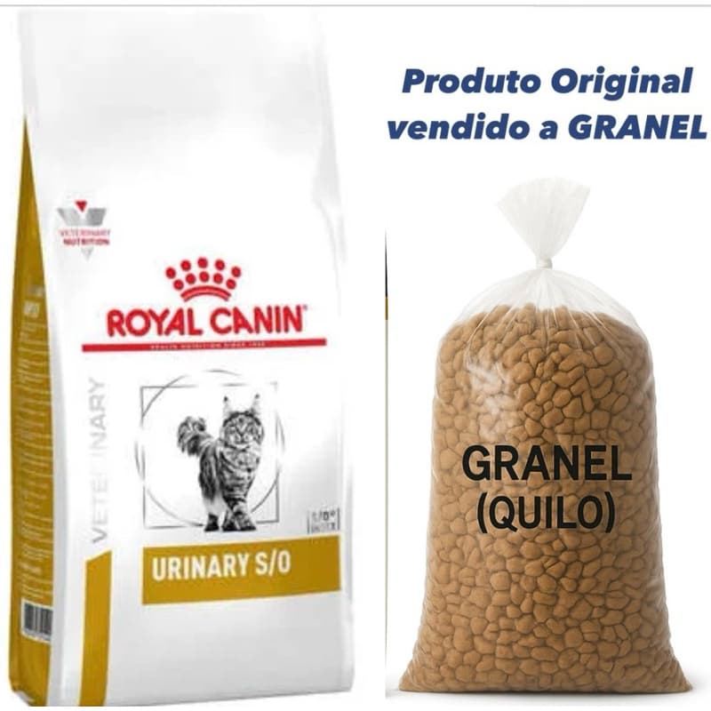 Ração Urinaria Gatos Royal Canin Feline Veterinary Diet Urinary S/O com Cálculos Urinários GRANEL(quilo)