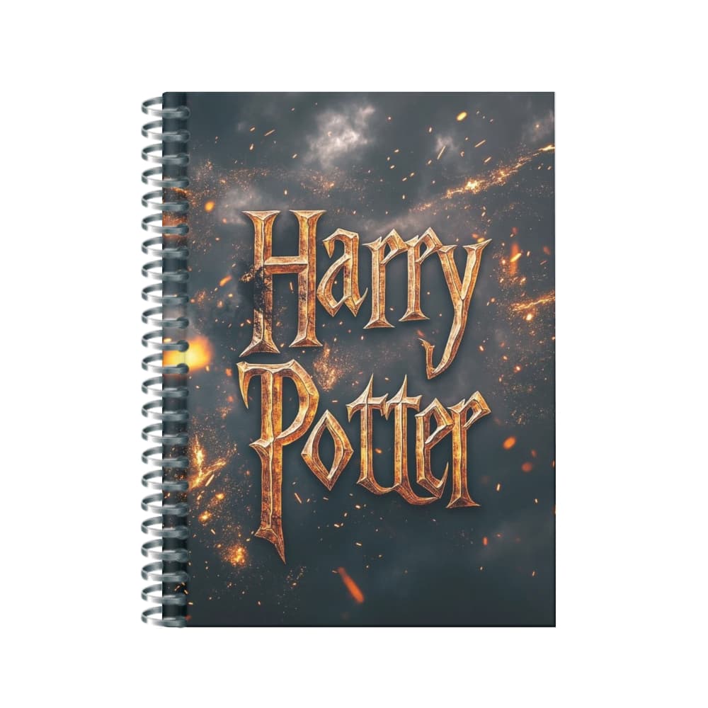 Caderno Harry Potter 1 ou 10 Matérias Capa Dura 160 Folhas Alta Qualidade