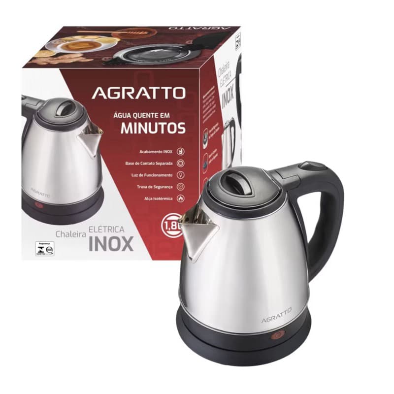 chaleira elétrica Agratto 127v/iu 220v