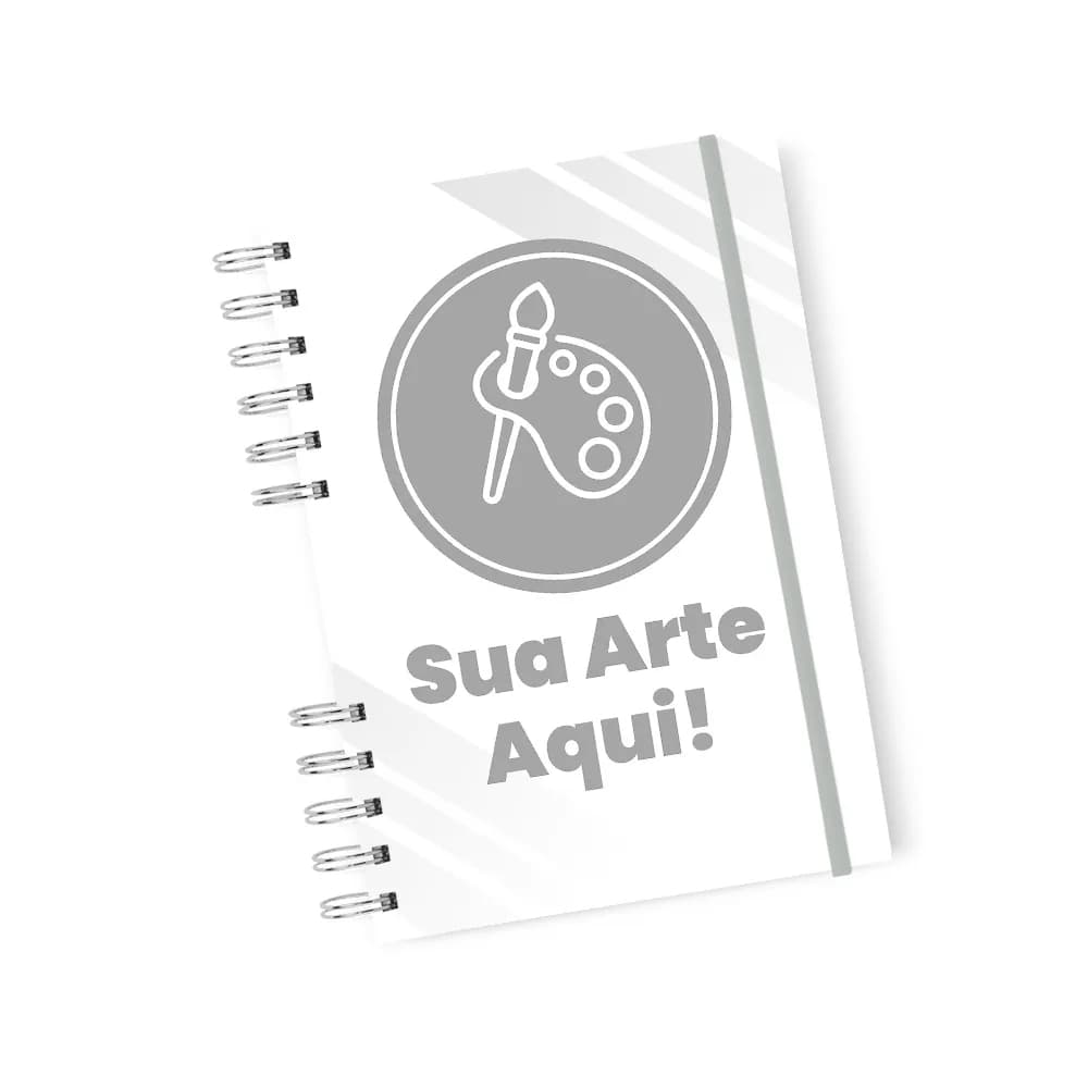 Caderno Personalizado Com Sua Logo capa dura pautado sua Arte A5