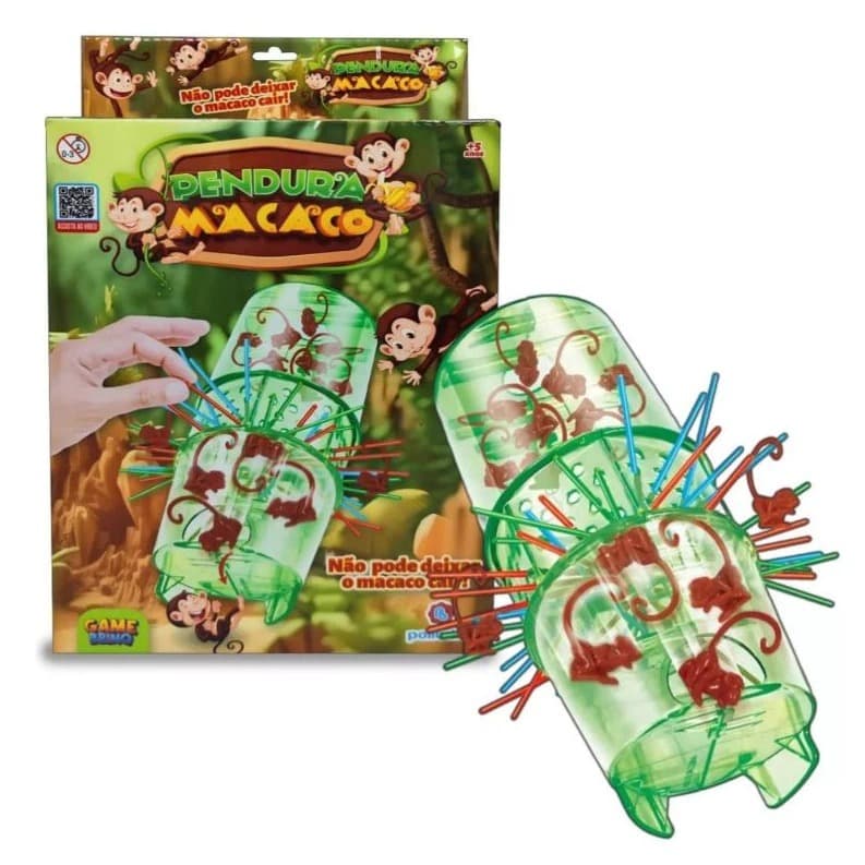 Brinquedo Menino Menina Jogo Tira Varetas Pendura Macaco Cai Cai Cada Macaco No Galho (varios Jogos)