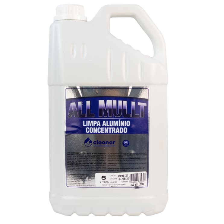 Limpa Alumínio Concentrado 1:10 All Mullt 5 Litros - Cleaner