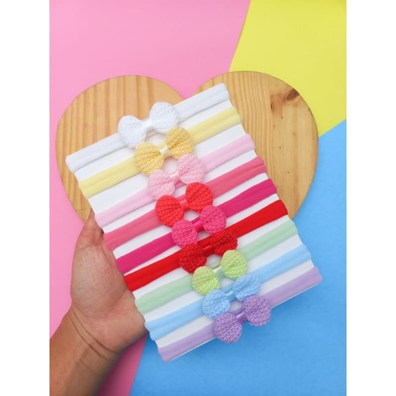 Kit laço de bebê lacinhos crochê tiara infantil laços recém nascido bebê menina faixinhas tiara infantil