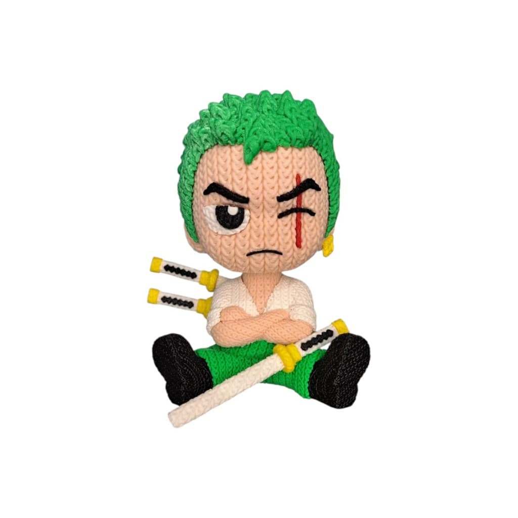 Boneco 3D Zoro  Crochê One Piece Anime Pirata