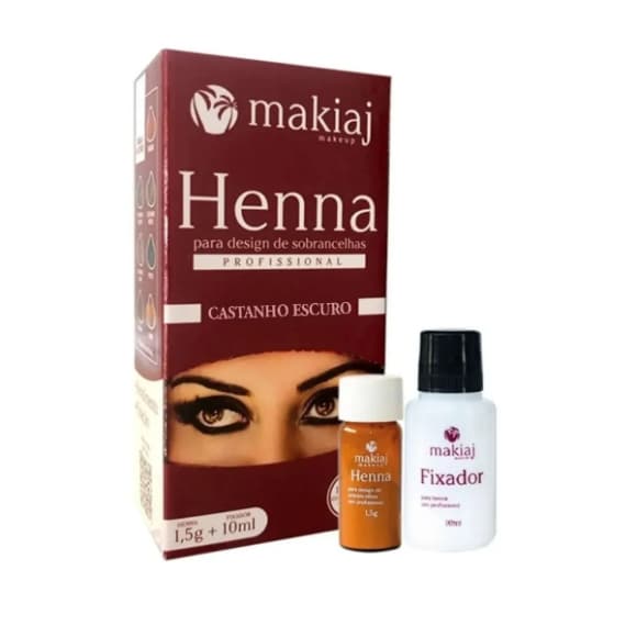 02 x Henna (Rena) Profissional Sobrancelha Makiaj Henna -10ml