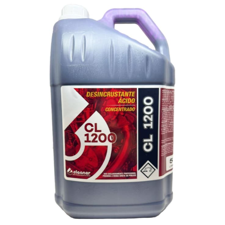 Desincrustante Ácido  Super Concentrado 1:200 CL 1200 5 Litros - Cleaner