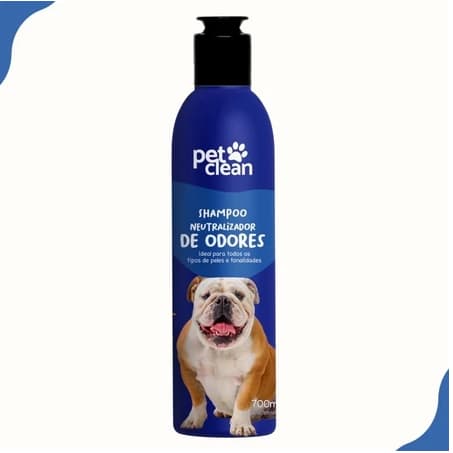 Shampoo Neutralizador De Odores Fragrância Agradável Longa Duração Cachorro E Gato 700ml Pet Clean