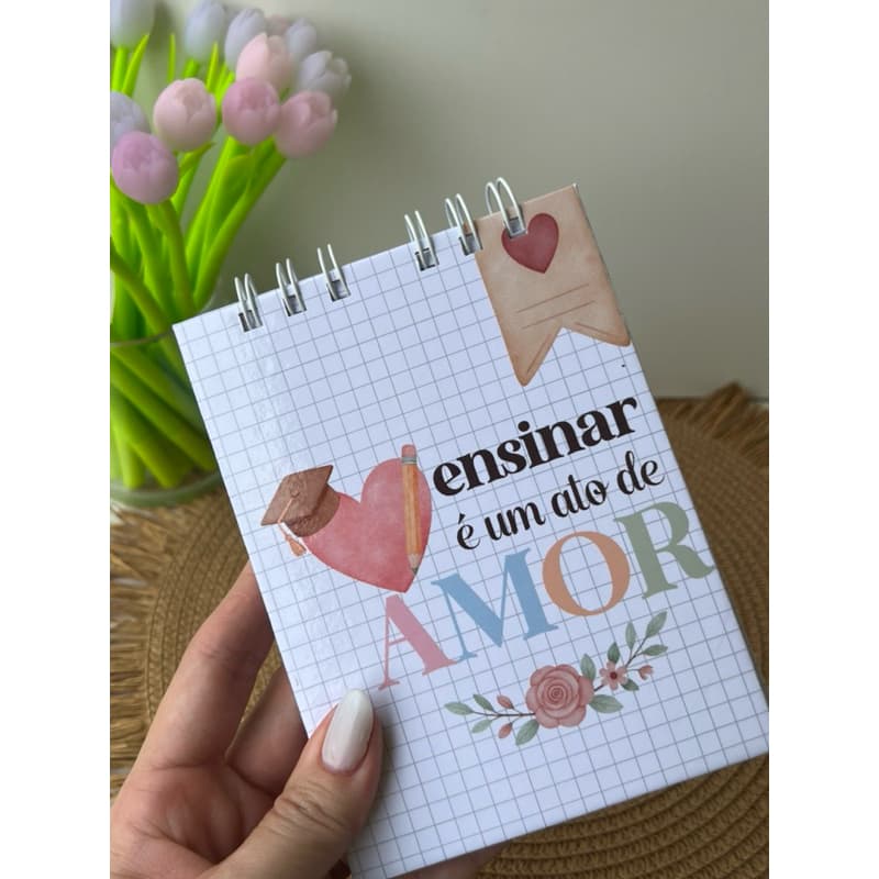 Bloco Personalizado Médio A6 15,5x11,5 cm Lembrancinha cooperativa, Mimo personalizado