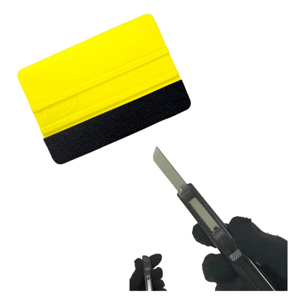 Kit Espatula Estilete 9mm Aplicador Envelopamento Plotagem