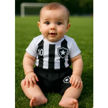 Body Bebe Mesversario infantil Time Botafogo