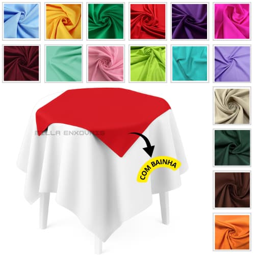 Kit 15 Toalhas de mesa Oxford Cobre Manchas 0,75x0,75 com bainha – Para Buffet, Festas e Eventos decoração