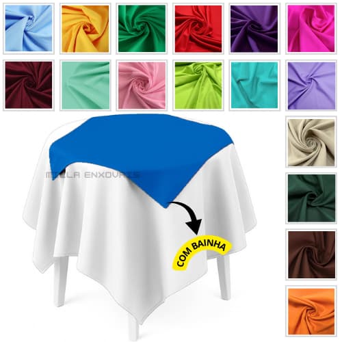 Kit 20 Toalhas de mesa Oxford Cobre Manchas 0,75x0,75 com bainha – Para Buffet, Festas e Eventos decoração
