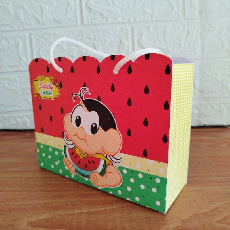 Sacolinha Personalizada Lembrancinha Magali Pegue e Monte