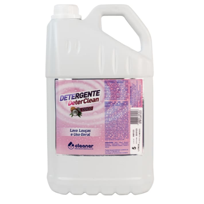 Detergente Neutro Côco Deterclean 5 Litros - Cleaner