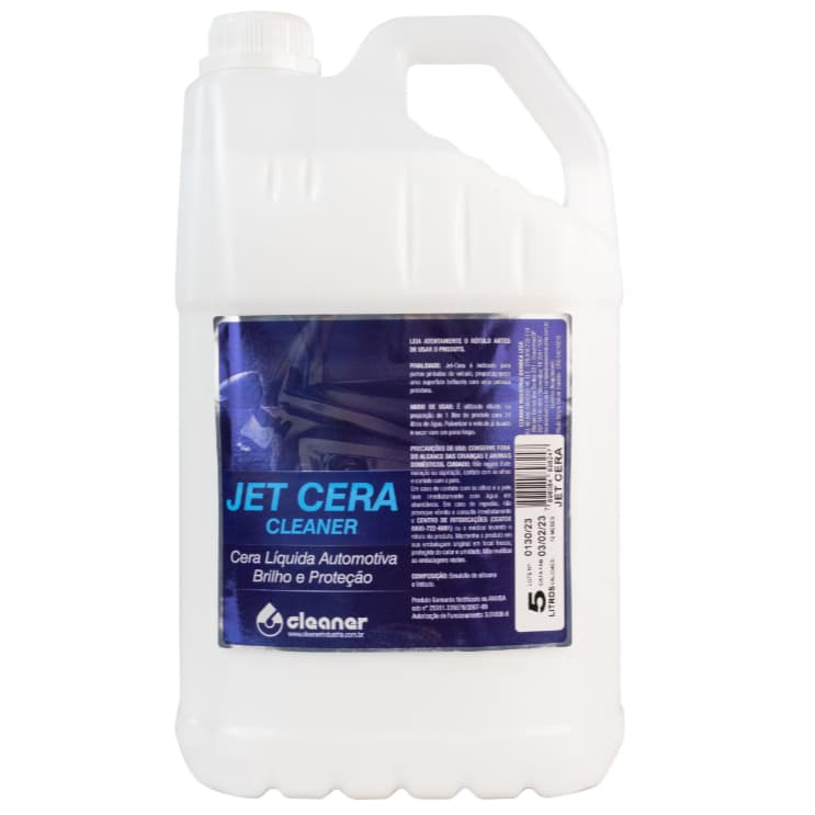 Cera Líquida Automotiva Jet Cera 5 Litros - Cleaner