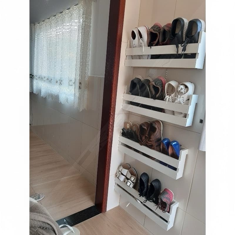 4 Sapateiras prateleiras 100%MDF 60cm
