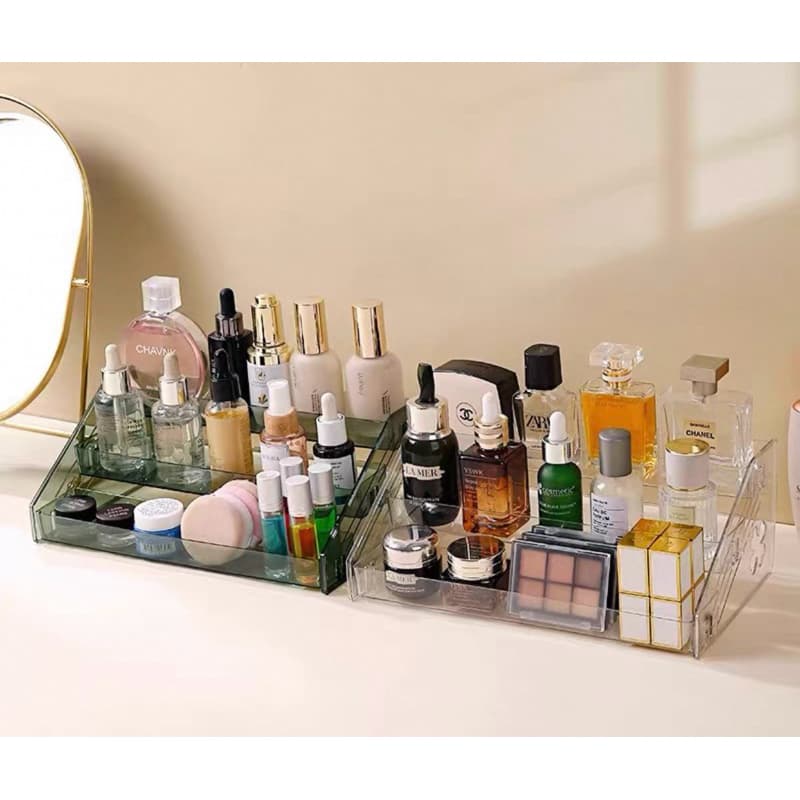 Suporte Porta Maquiagem Organizador 3 anda De Cosméticos Perfume Prateleira Multiuso 3 Andares
