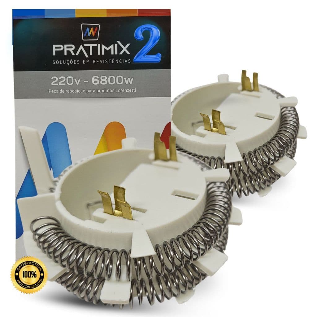 Kit 2 Resistencia Pratimix Ducha Hydra Eletrônica Fit 220v 6800w