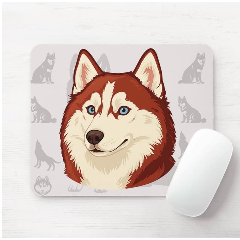 Mouse Pad Husky Siberiano Vermelho Pai de Pet Mãe de Pet