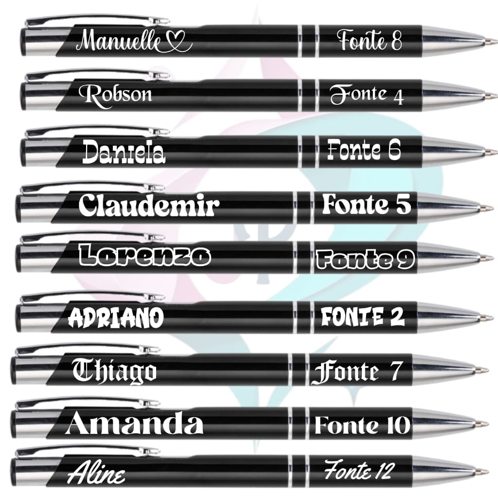 10 - 70 Canetas Premium Metal Personalizadas