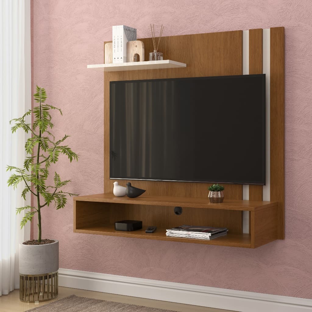 Painel Rack Tv até 32 Polegadas Com Nicho e Prateleira