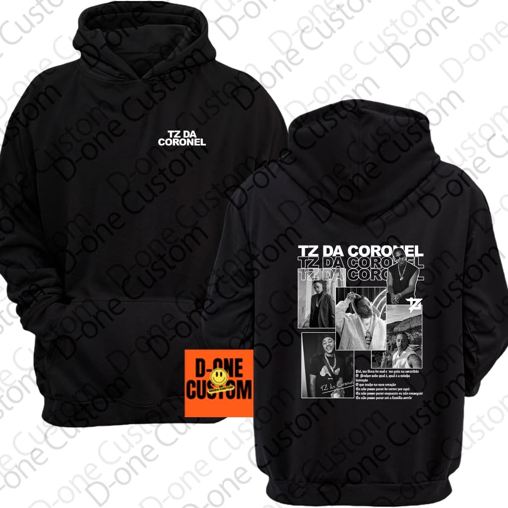 Moletom Blusa de Frio Estampado Tz da Coronel Montagem Pai Me Livra do Mal Me Guia Rapper Trap Show