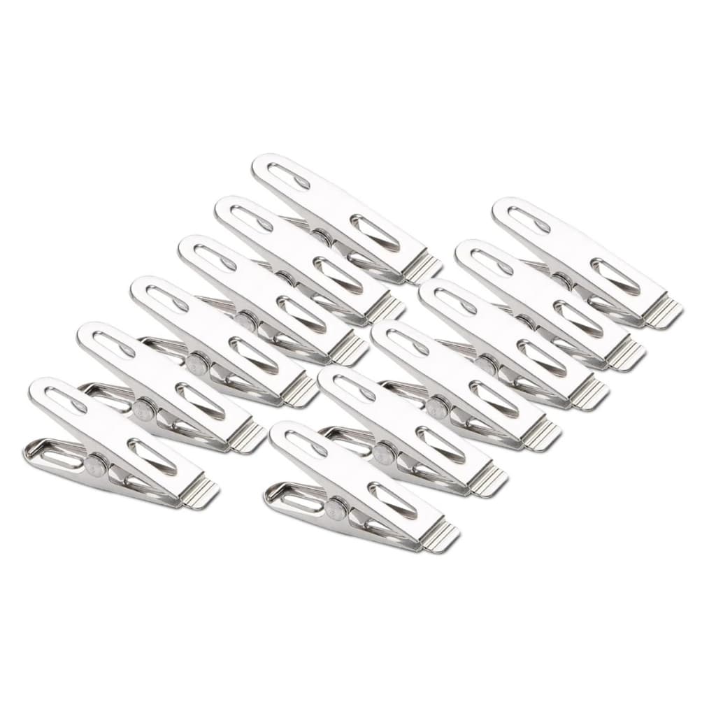 Kit 60 Prendedor De Roupa Inox Para Casa E Ao Ar Livre