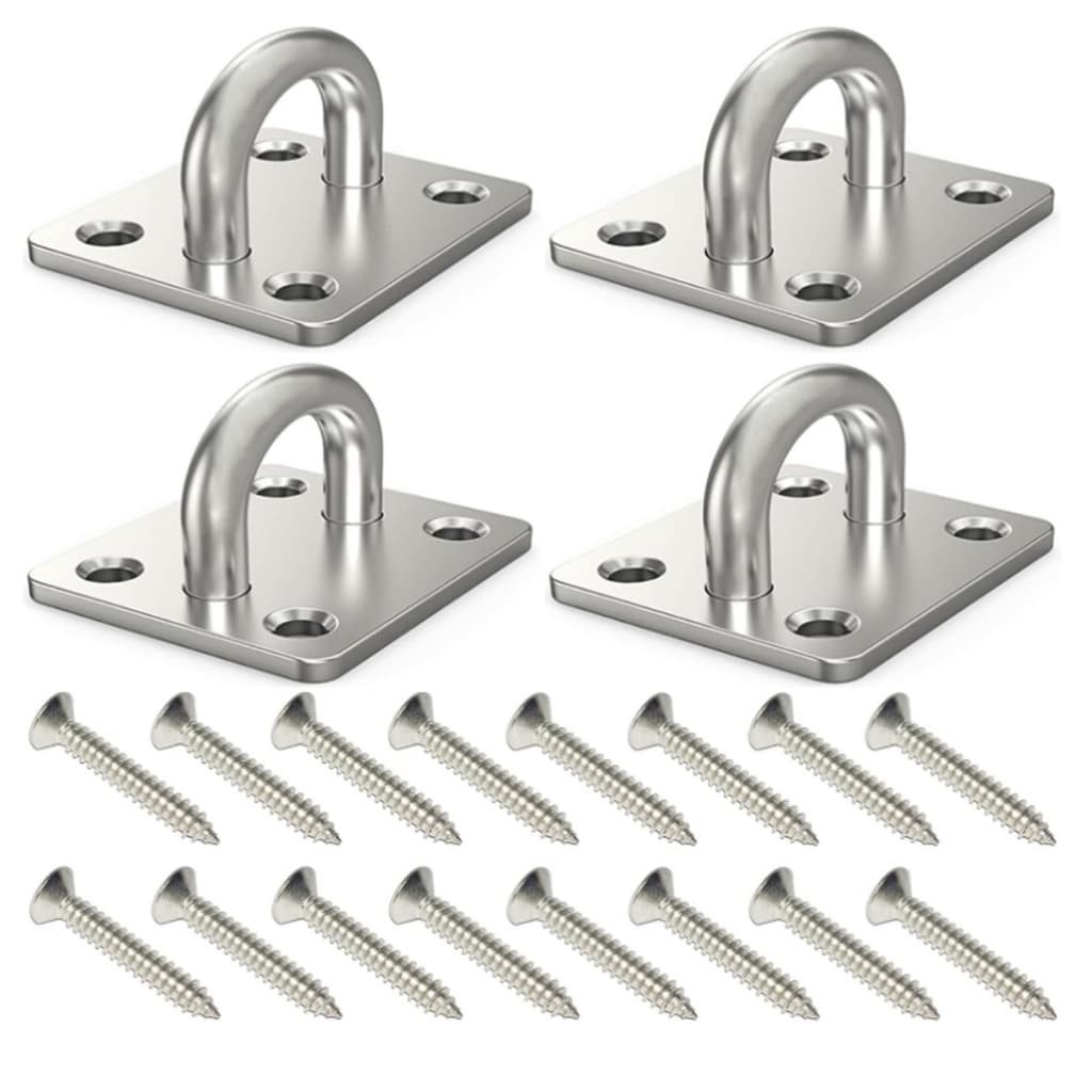 Kit 4 Ganchos Aço De Teto Pendurar No Balanço