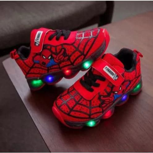 Tenis infantil de led menino Homem Aranha 20 21 22 23 24 25 26 27 OFERTA