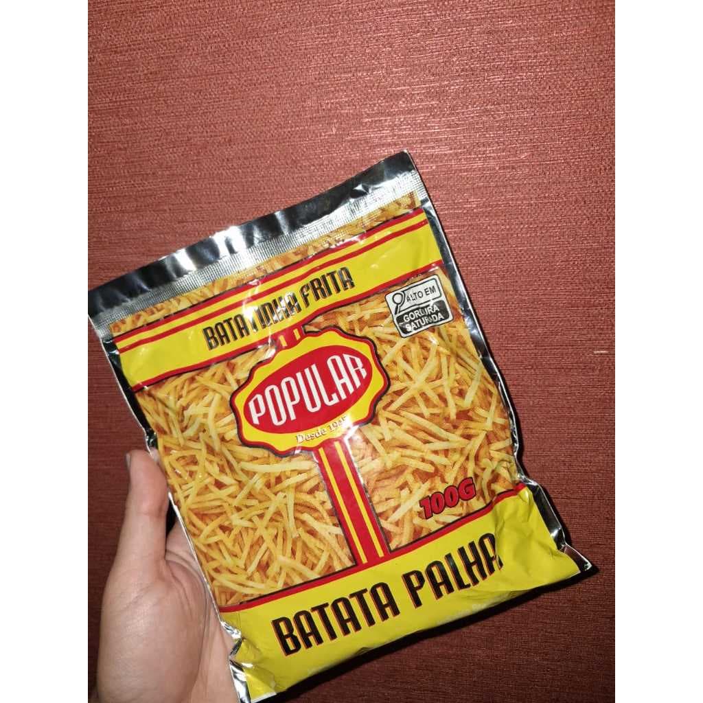 Batata Palha Popular Tradicional Com 100g Crocante