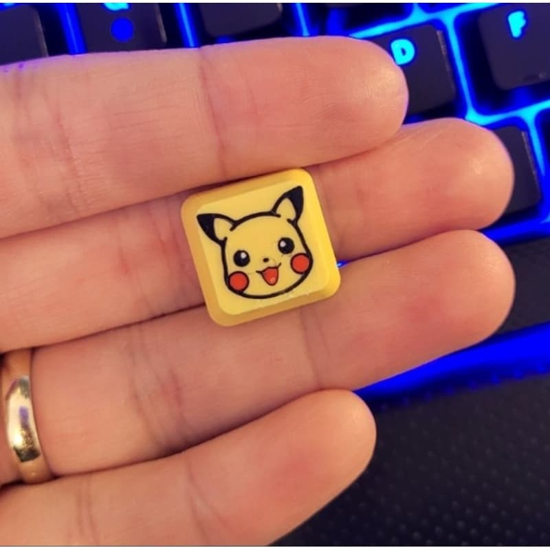 Tecla para teclado mecânico pikachi pokemon