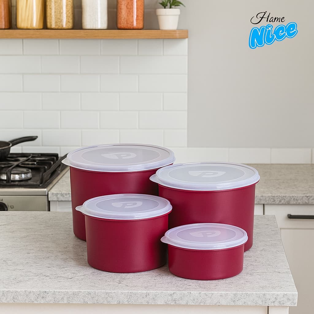 Kit Potes Organizadores Premium Redondos – Plástico Resistente