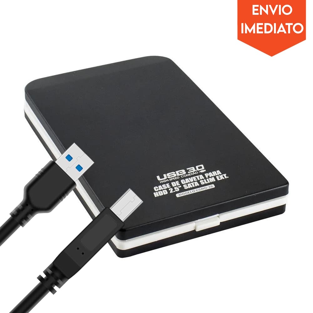 Case Gaveta Para HD 2.5" USB 3.0 Super Rápido - Exbom CGHD-30