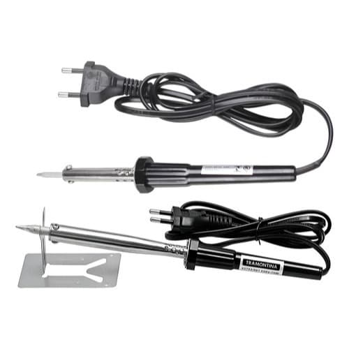 Ferro de Solda Tramontina 127v e 220v Empunhadura Plástica Ponteira Haste Metalica Resistente