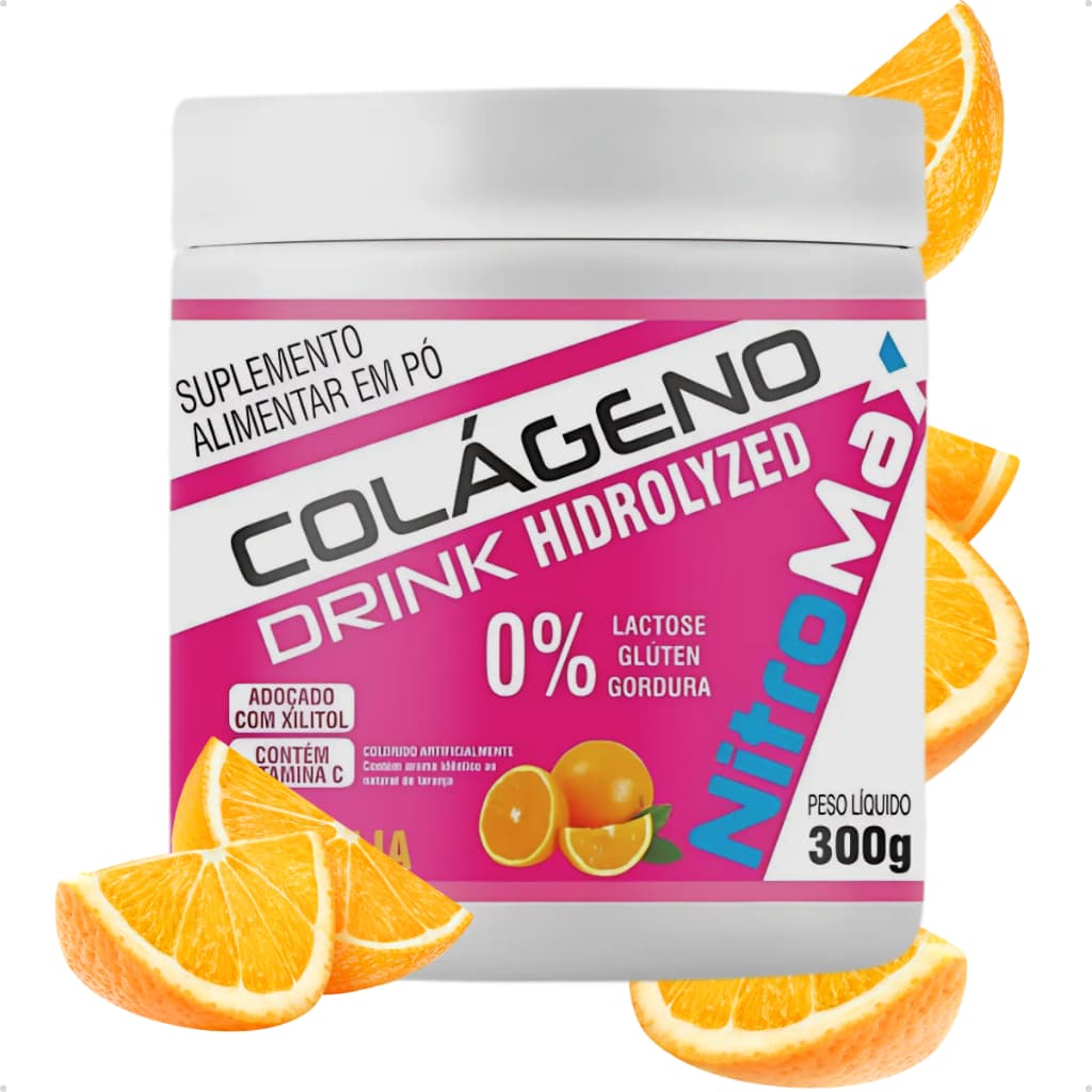 Colágeno Drink pó 300gr pote - Nitromax