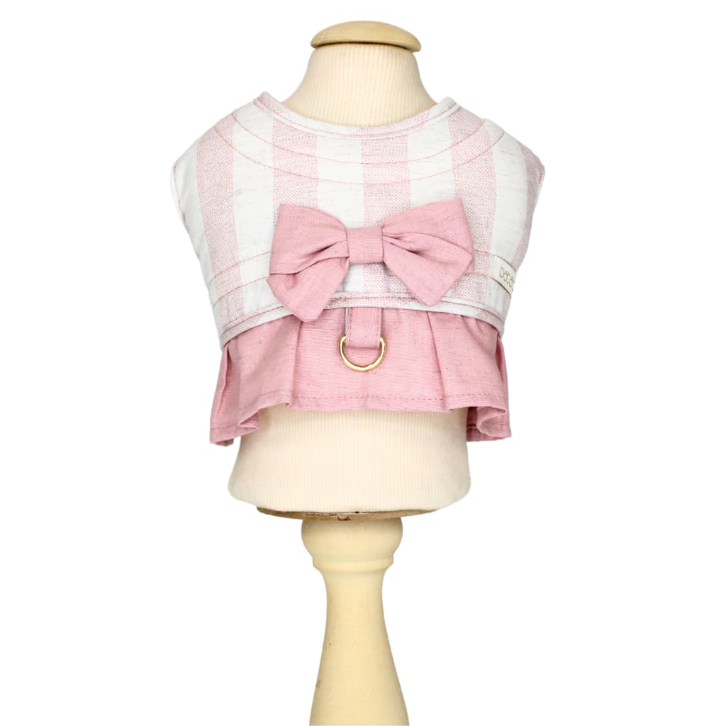 Colete Peitoral e Guia Passeio Pet Pata Chic - Linn Rose