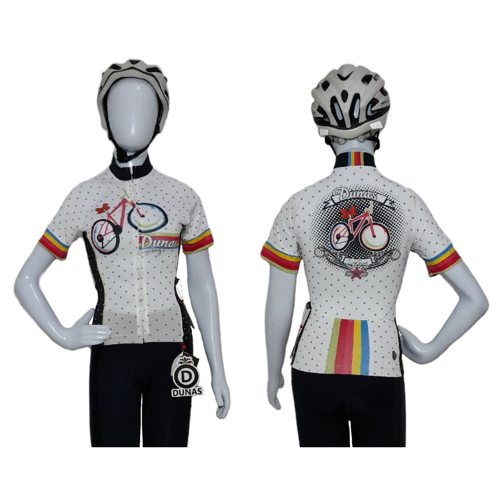 Camisa Ciclismo MTB Speed Feminina Dunas Poá Comic