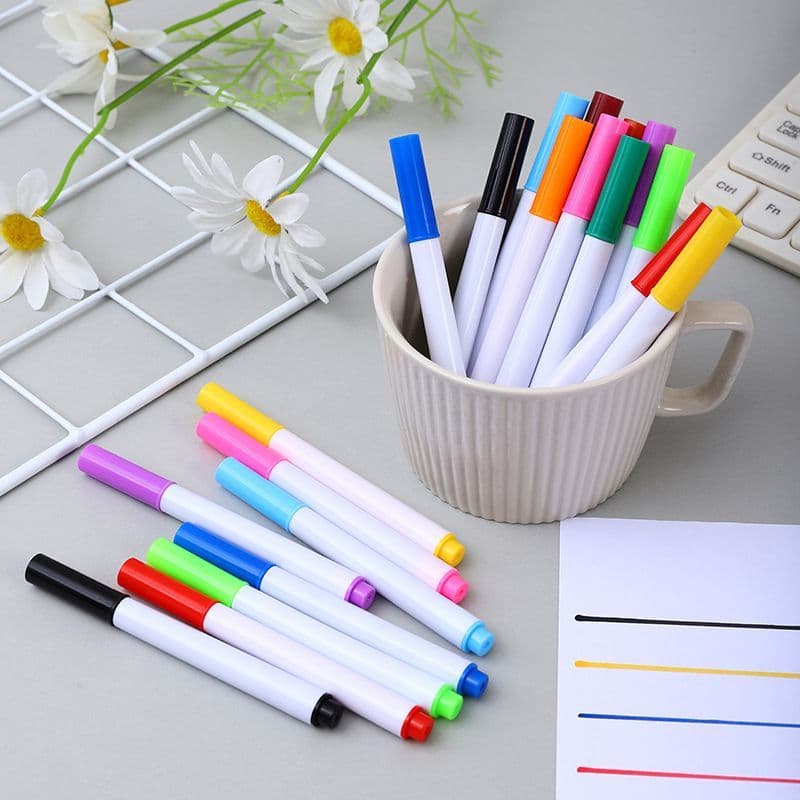 KIT Canetas Giz Líquido Colorido | Para Quadros, Adesivos, Vidros e Lousas