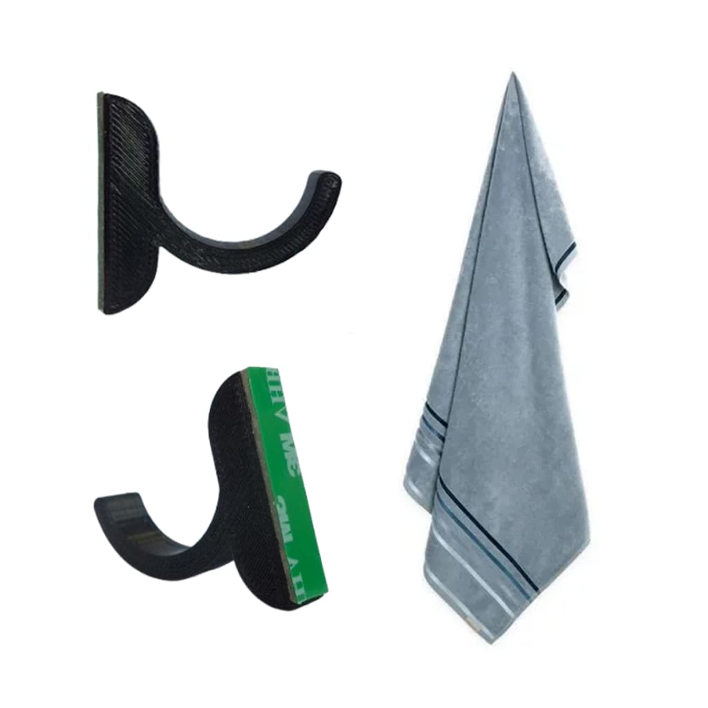 KIT 3 Ganchos de Parede para Toalhas Banheiro Bolsas e Roupas