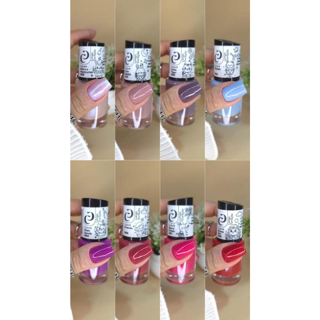 Kit Completo Cora Colorê - (8 esmaltes + 2 Cremes para as Mãos)