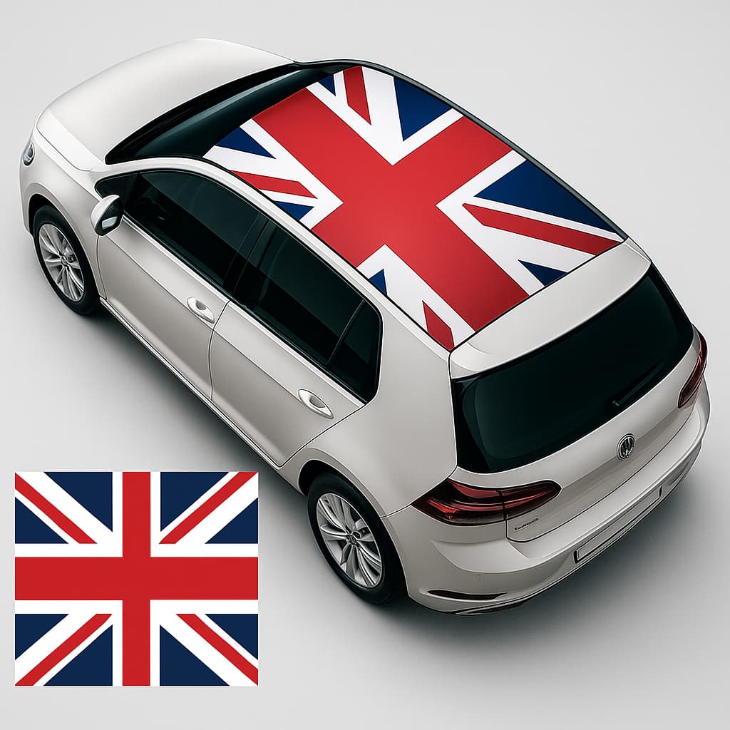 Adesivo Para Capô e Teto Carro Bandeira Brasil Deboxe Som Estilo
